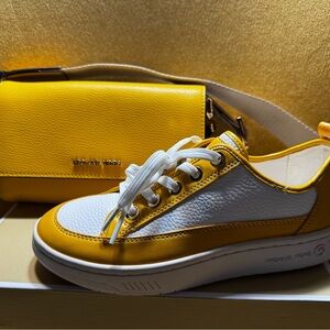 Michael Kors Women's Sneakers in Yellow and White